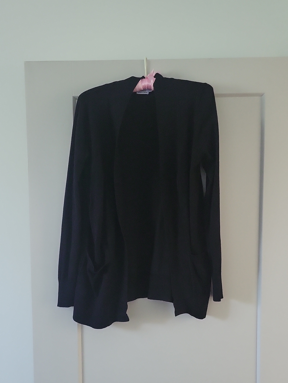 Cielo Black Open-Front Women's Cardigan